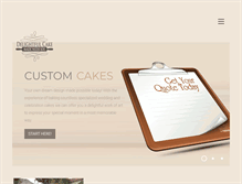 Tablet Screenshot of delightfulcake.com